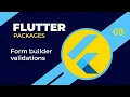 Flutter - Form builder validations