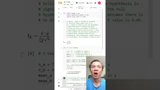 T-test in Python and Google Colab