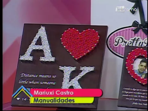 Aprenda a realizar un cuadro decorativo para San Valentín
