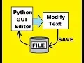 Python File to GUI Textbox - Modify