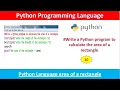 Write a Python program to calculate the area of a rectangle