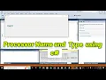 how to find the processor name and type by using c programming