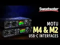 MOTU M4 M2 USB-C Interfaces Overview