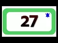 27 Seconds Countdown Timer With Sound Effect COLOR 4K 1080