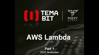 06 - AWS Lambda Creating part 1