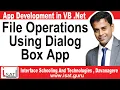File Operations Using VB Net