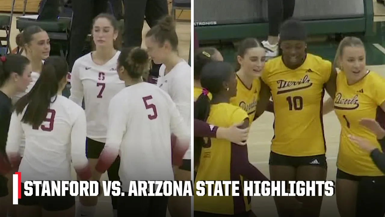 No. 8 Stanford vs. No. 12 Arizona State | Full Match Highlights | ESPN College Volleyball