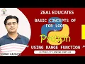for loop in Python Python Tutorial in hindi for beginners Zeal Educates Kumar Kaushik