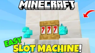Working Shelf SLOT MACHINE For Minecraft Easy Bedrock Java Tutorial