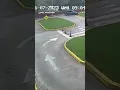 Nervous new driver crashes into lamp post flips car during test