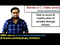 How to access and modify value of a memory location through address using pointer in c programming