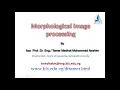 Morphological image processing