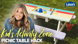 Picnic Table Hacks Kids Activity Zone