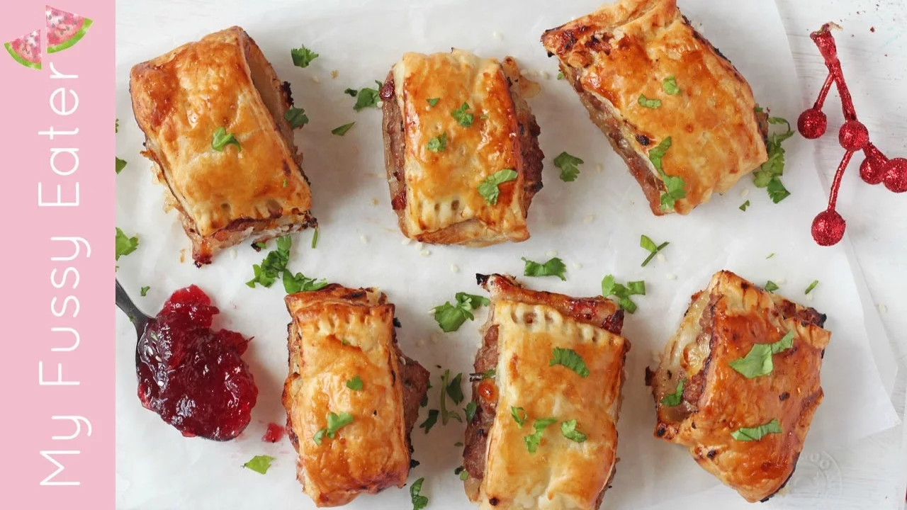 Turkey, Cranberry & Brie Rolls   Easy Christmas Party Food