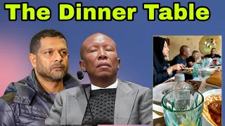 julius malema dinner table with mo sayed u0026 gen khan disciplinary adv chaskalson leads