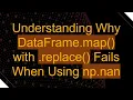 Understanding Why DataFrame map with replace Fails When Using np nan