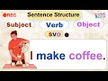 English Sentence Structure Subject Verb Object SVO - 2025