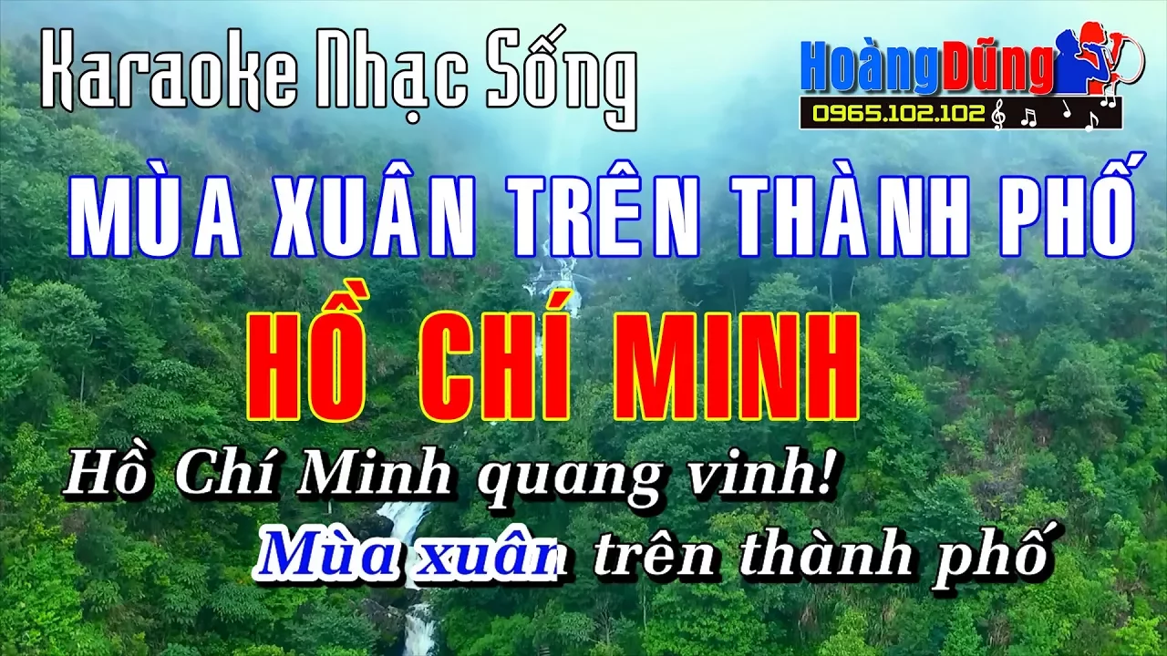 Karaoke Nhạc Sống - Mùa Xuân Trên Thành Phố Hồ Chí Minh - Hoa Tran❤️