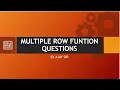 SQL Multiple Row Function Practice Questions CBSE Informatics Practices Class 12