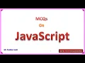 JavaScript MCQ Part 1 Rapid Test Programming Joshi P D