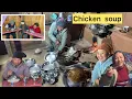 Local  chicken soup jaDoma//Cooking And Eating Local chicken soup with @KedarRai @samitarai94 