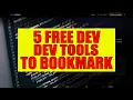 5 Free Developer Tools Every Programmer Should Bookmark 100 Free