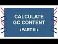 Python for Bioinformatics for Beginners Calculate GC Content in Multiple Fasta Files