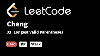LeetCode 32 Longest Valid Parentheses