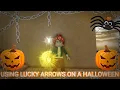 YBA USING 5 LUCKY ARROW IN THE END OF A HALLOWEEN EVENT