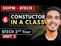 Lec 6 Constructor OOPM BTech 2nd Year