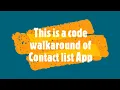 Contact list React app