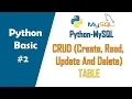 Python-MySQL CRUD Table Create Read Update and Delete
