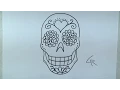 Learn How To Draw and Color A Sugar Skull -