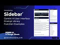 Gemini for Workspace Introducing Sidebar - Custom Run Prompt Library in Sheets