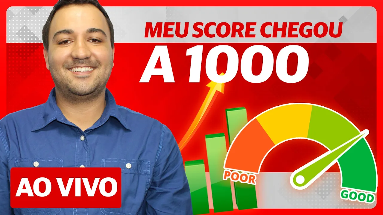 ???? AO VIVO - SCORE CHEGOU A MIL E NÃO CONSIGO CARTÃO DE CRÉDITO!