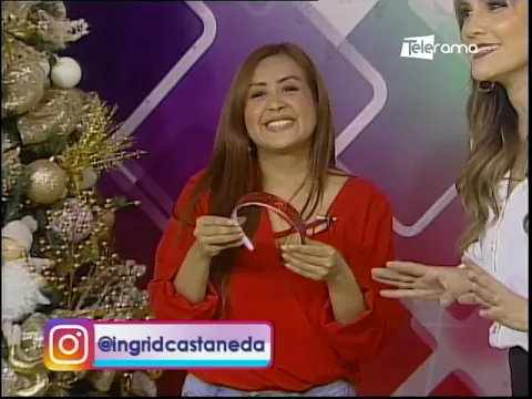 Aprenda a realizar una diadema navideña para niñas