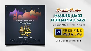 Download Download Desain Poster Maulid Nabi Muhammad SAW 1443H / 2021 Photoshop, Free PSD \u0026 JPG. MP3