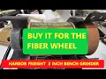 HARBOR FREIGHT BENCH GRINDER FIBER WHEEL TOOL HACK