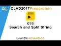 LabVIEW CLAD 076 Search and Split String