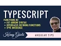 TypeScript Functions Fat Arrow Syntax Interface Function Definitions