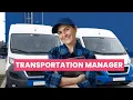 What is the role of a Transportation Manager Career Guide - Job Description