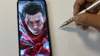 Spider-Man: Brand New Day Drawing Tutorial π·οΈπ₯ | Tom Holland Color Pencil Drawing Step by Step