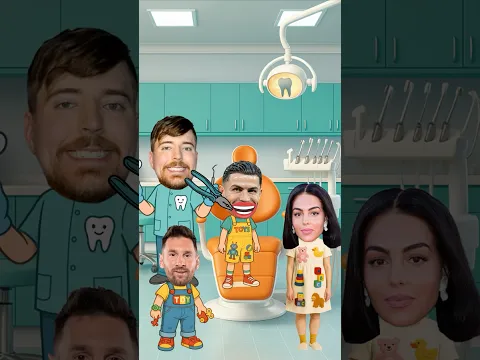 رونالدو يذهب إلى طبيب الأسنان!🤣😭
