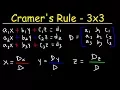 Cramer s Rule - 3x3 Linear System