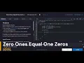 CodeChef Zero Ones Equal One Zeros Problem Solution