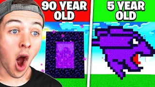 Download MINECRAFT at DIFFERENT AGES! (old vs young) MP3