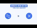 Animated Menu Button Using HTML CSS Javascript Menu Icon Animation