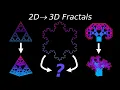 What Do Famous Fractals Look Like in 3D