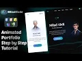 Create a 3D Animated Portfolio Website HTML CSS JavaScript GSAP Spline Tutorial
