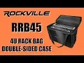 The Rockville RRB45 Double-Sided 4U Rack Bag Case with A 16 Depth for Pro Gear